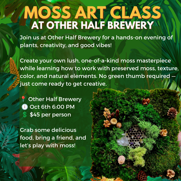 Moss Art Class on Oct 6th at Other Half Brewery