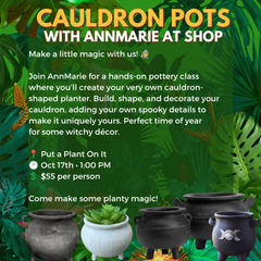 Cauldron Planter with AnnMarie