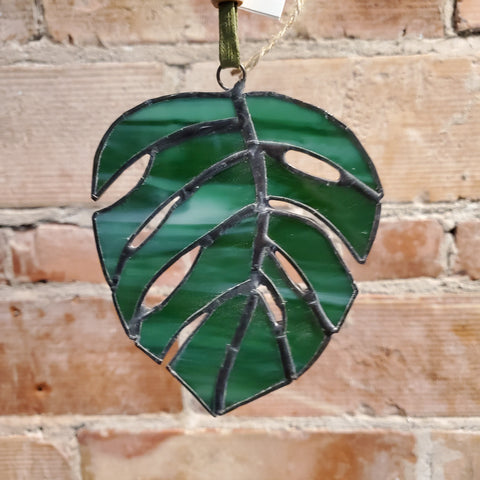 Monstera Stained Glass